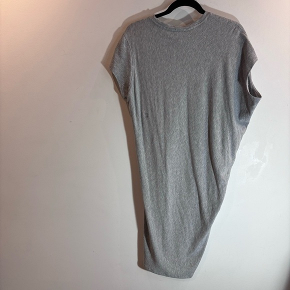 KIT AND ACE Sz M Wave Dress Asymmetrical Cashmere Blend Soft Midi Crew Neck - Picture 5 of 10